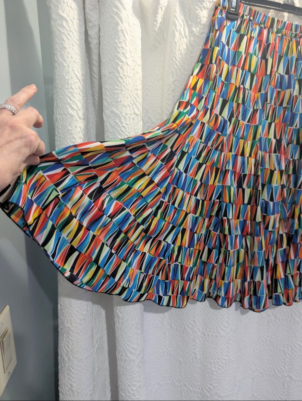 Premise Circle Skirt, S, Flouncy, Bright Multicolor, Elastic Waist, Twirls, EUC